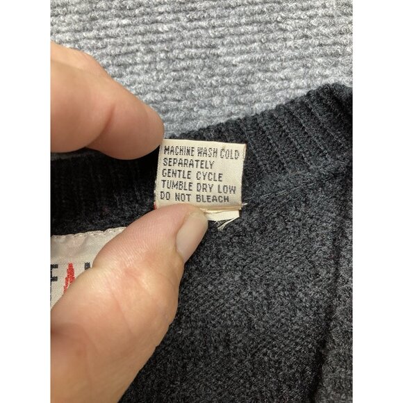 Vintage Stefano Sweater Women’s One Size Fits All Black Long Sleeve Pullover - Picture 3 of 8